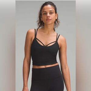 Lululemon Women’s Align Strappy Ribbed Tank Top Size 4 Black Nulu $68